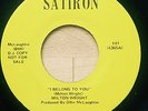 Milton Wright - I Belong To You / Like a Rolling Stone DJ PROMO - SATIRON - EX