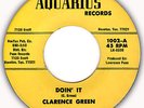 Funky Soul Record by Clarence Green on Aquarius Records 