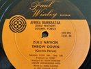 * AFRIKA BAMBAATAA Zulu Nation Throw Down RARE ORIG DISCO RAP Winley 12”