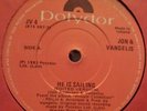 JON & VANGELIS - RARE IRISH PRESS LP - THE BEST OF - POLYDOR 1984 - SYNTH ROCK