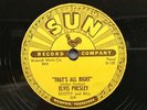 Elvis Presley 78 sun record 209 rockabilly that's all right vg+ condition nice