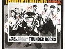 THUNDER ROCKS On The Rampage LP RARE SIGNED VINYL & PHOTO GET HIP AUTOGRAPHED