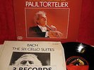 SLS 1077723 3LP STEREO DIGI GERMAN BACH THE SIX CELLO SUITES PAUL TORTELIER NM