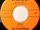 THE CALIFORNIANS   GARAGE ROCK 45 Psych on J.R.&J RARE Listen BOTH HEAR