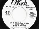Northern Soul 45 MAJOR LANCE Ain't No Soul (In These Old Shoes)/I Okeh WLP HEAR