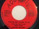 CALVIN GOLDEN You're Not Close To Me / Voo Doo Dance sweet soul funk 45 Aquarius