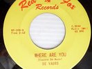 DE VAURS Where Are You  Boy In Mexico SECOND pressing doo-wop girl group 45 w244