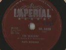 78 Rpm Record Fats Domino I'm Walkin'