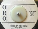 Jim Burgett 45 RPM Record Scene of the Crime I Wouldn't Dare Rockabilly Surf Oro