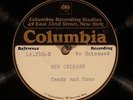 78 RPM -- Candy and Coco, 2 unissued vinyl tests from 1934, E+