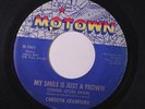 rare Soul 45 CAROLYN CRAWFORD my smile is just a frown MOTOWN Hear