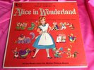 Rare Original Red Cover LP : Walt Disney's   Alice In Wonderland   DQ 1205