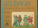 DEVY ERLIH - J.S. Bach - 6 Sonates... vol. 1 -  LP