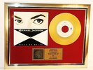 Michael Jackson, Black Or White, mit Cover, Gold Record, goldene Schallplatte