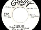 Northern Soul Motown Kim Weston Helpless / Take Me In Your Arms Demo