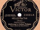 78 rpm Jazz – McKinney's Cotton Pickers – Victor 23031 - E