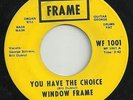 MICHIGAN GARAGE PSYCH-FRAME 1001-WINDOW FRAME-YOU HAVE THE CHOICE-45-NICE