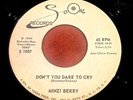 45 RPM NORTHERN SOUL Minzi Berry Score 1006 Promo ORIGINAL STAMPED MATRIX Mint