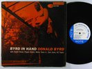 DONALD BYRD Byrd In Hand LP on Blue Note 63rd DG mono