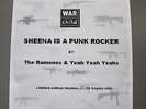 Ramones Sheena is a Punk Rocker Yeah War Child Single with Numbered Sleeve 01/10