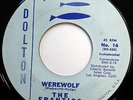 THE FRANTICS 45 Werewolf HALLOWEEN Surf ROCK Instrumental DOLTON 1960 w4083