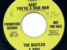 Beatles RARE PROMO 45 CAPITOL Baby You're A Rich Man All You Need Is Love HEAR