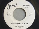 THE OBJECTIVES Love Went Away JEWEL 751 NORTHERN SOUL 1965 45RPM