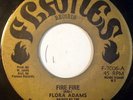 REGGAE 45: FLORA ADAMS Fire Fire 1975 FLAMES RECORD VG+