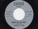 60s Texas Gal TEEN R&R DIANNA ROSS Shame On You Baby/Runnin' After You M- HEAR