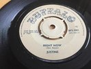 JUSTINE right now UK MOD NORTHERN SOUL FUNK DANCER buffalo justin 45