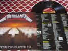 METALLICA - Master of Puppets 1985 Vinyl LP w. Lyrics Roadrunner Recs