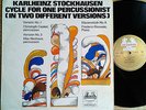 Karlheinz Stockhausen: Zyklus avant garde Max Neuhaus Fluxus Rzewski UK 1970 NM