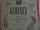Very Rare Period Mono SPLP510 Starker/Kodaly 'Sonta for Unaccompanied Cello' VG+