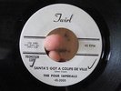 rare THE FOUR IMPERIALS Promo 45 Santa's Got A Coupe De Ville,7 Lonely Days HEAR