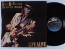STEVIE RAY VAUGHAN & DOUBLE TROUBLE Live Alive EPIC 2xLP VG+/VG++