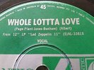 Led Zeppelin Whole Lotta (LOTTTA) Love Aussie missprint Atlantic 45 rpm