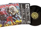 IRON MAIDEN LP THE NUMBER OF THE BEAST, PICTURED INNER/LYRICS; UK PRESS