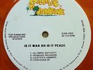 FATMAN RIDDIM SECTION IS IT WAR OR IS IT PEACE TOP RANKING INT LP ORANGE VINYL