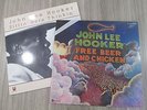 JOHN LEE HOOKER 2 VINYL LP LOT. Free Beer & Chicken/ Sittin Here Thinkin BLUES R