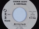 Northern Soul 45 COOKIE SCOTT & CHEVELLES/PRINCE SHELL & ORCH Mislead ORR HEAR