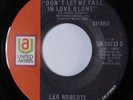 Northern Soul 45 LEA ROBERTS Don't Let Me Fall In Love Alone VG+ HEAR