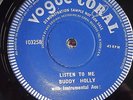 BUDDY HOLLY Listen To Me Vogue Coral 1 sided demonstration sample min VG solid c
