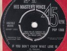 FATS DOMINO - IF YOU DON'T KNOW WHAT LOVE IS HMV 45