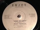 ** Most Wanted ** Gool Old Days  Enjoy Records Orig Random rap Dj Ivory 1988