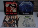 4X Vintage Metallica Records Kill Em All Justice For Ride Lightning Garage Days