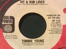 TOMMIE YOUNG Hit & Run Lover 45 Soul Power wlp promo northern soul hear