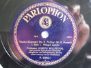 4x 78rpm JOSEF WOLFSTHAL - MOZART VIOLIN Concerto No.5 - RARE 1st PRESS