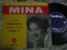 MINA EP - AL FESTIVAL DI SANREMO è vero  Italdisc EPMH 1016 RARE EX/EX