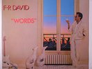 F.R. DAVID: Words LP (promo stamp on back cover, small tag residue on cover) So