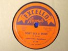 GREAT DOWN-HOME EXCELLO BLUES ROCKER 78 - LONESOME SUNDOWN - DON'T SAY A WORD